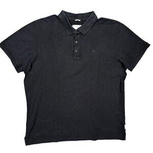 Reigning Champ Polo Shirt Handcrafted in Canada Black Large